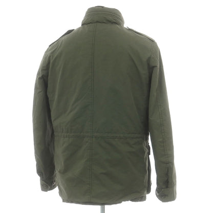【中古】エディフィス EDIFICE ポリエステルナイロン M-65 中綿入り ミリタリージャケット オリーブグリーン【 48 】【 状態ランクC 】【 メンズ 】
