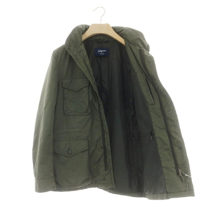 【中古】エディフィス EDIFICE ポリエステルナイロン M-65 中綿入り ミリタリージャケット オリーブグリーン【 48 】【 状態ランクC 】【 メンズ 】