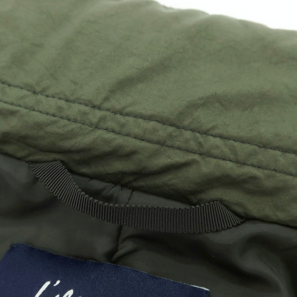 【中古】エディフィス EDIFICE ポリエステルナイロン M-65 中綿入り ミリタリージャケット オリーブグリーン【 48 】【 状態ランクC 】【 メンズ 】