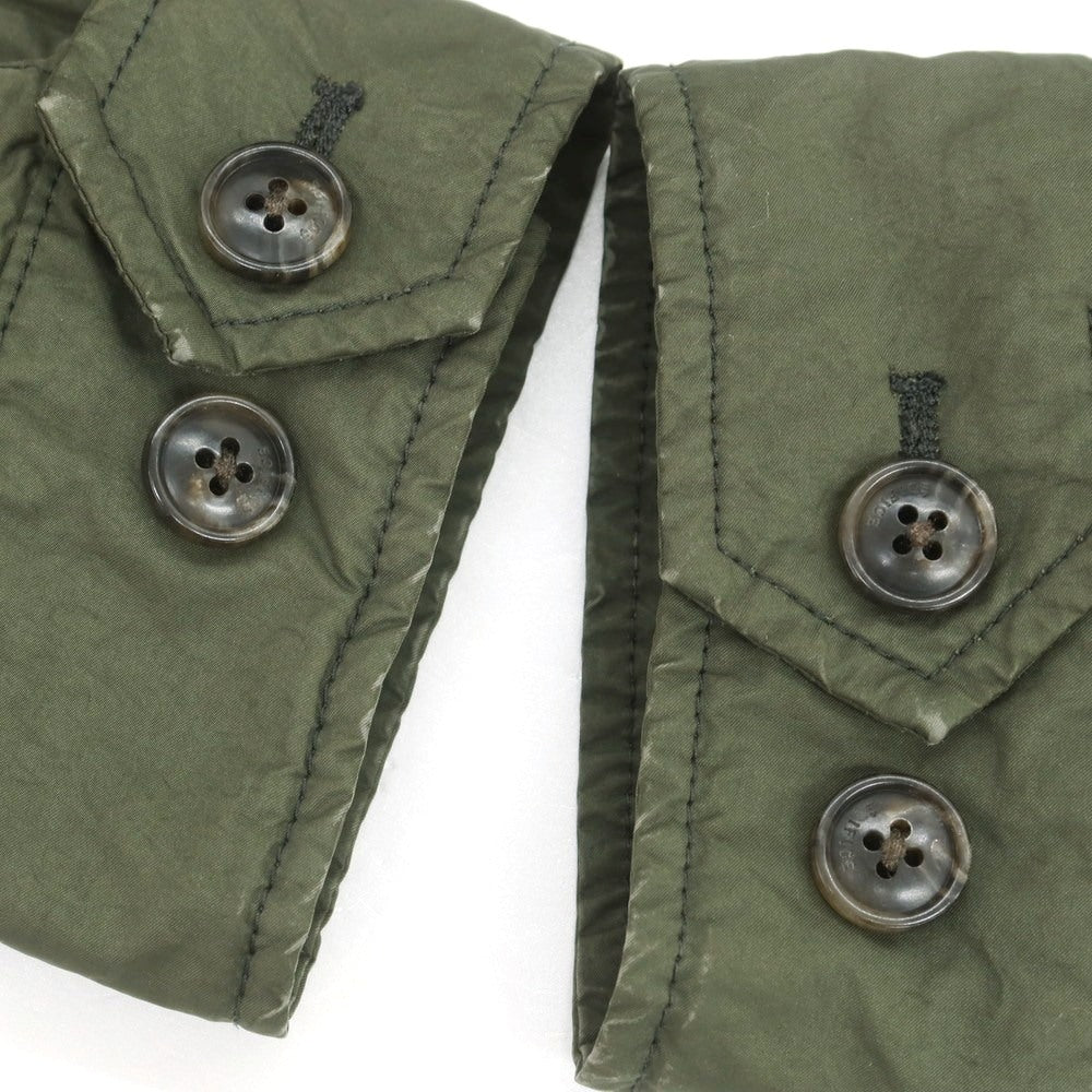 【中古】エディフィス EDIFICE ポリエステルナイロン M-65 中綿入り ミリタリージャケット オリーブグリーン【 48 】【 状態ランクC 】【 メンズ 】