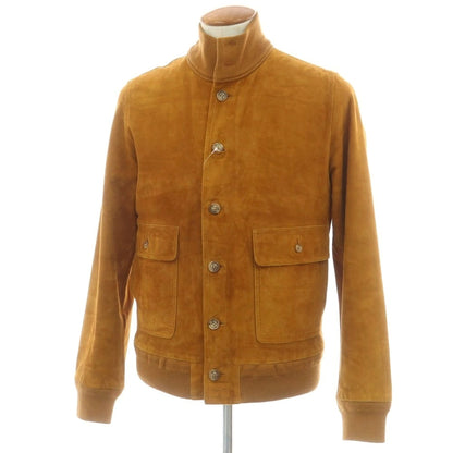 【中古】ヴァルスター Valstar ゴートスエード バルスタリーノブルゾン ブラウンオレンジ【 48 】【 状態ランクD 】【 メンズ 】