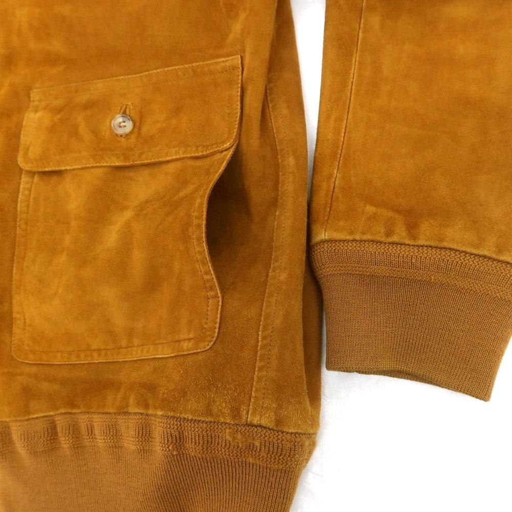 【中古】ヴァルスター Valstar ゴートスエード バルスタリーノブルゾン ブラウンオレンジ【 48 】【 状態ランクD 】【 メンズ 】