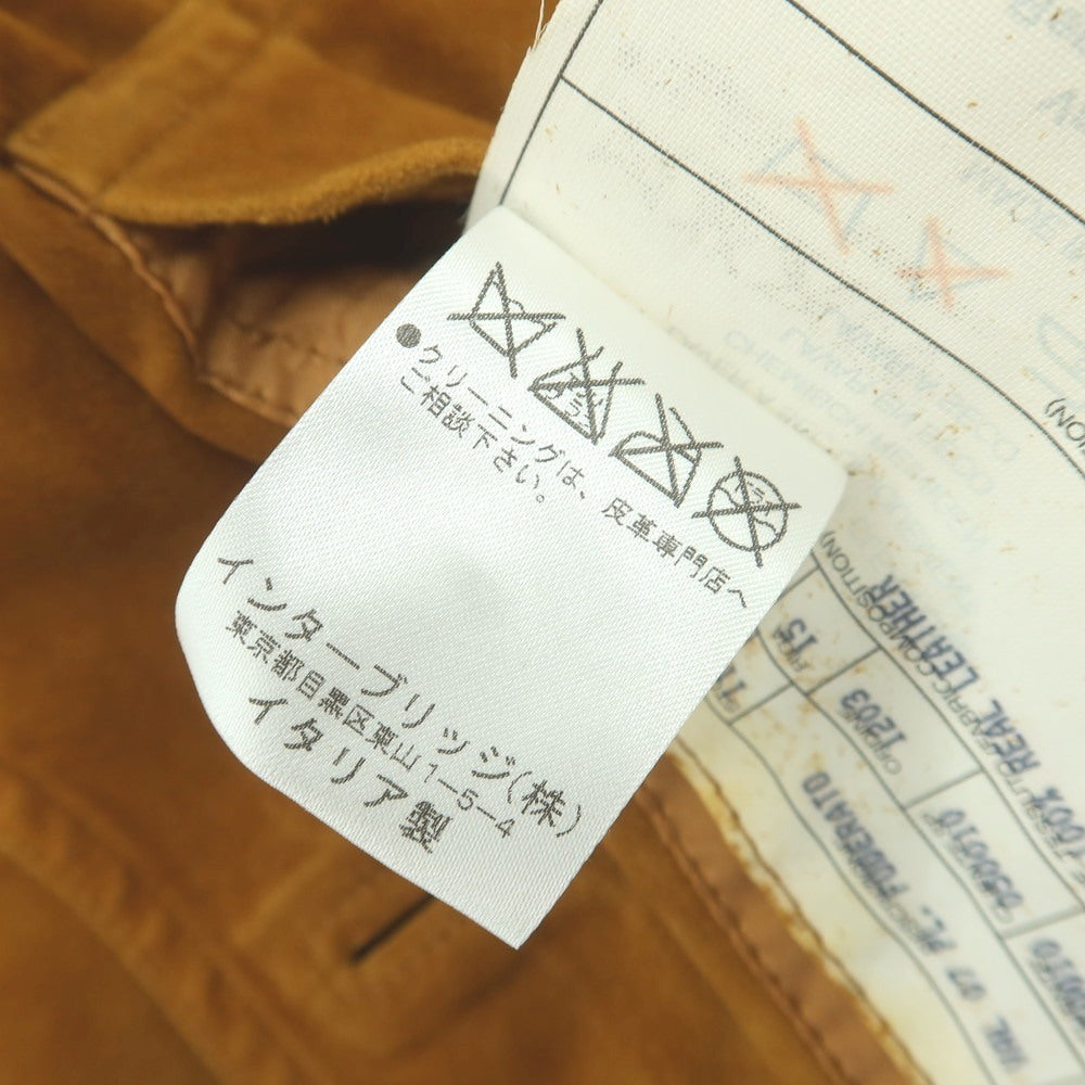 【中古】ヴァルスター Valstar ゴートスエード バルスタリーノブルゾン ブラウンオレンジ【 48 】【 状態ランクD 】【 メンズ 】