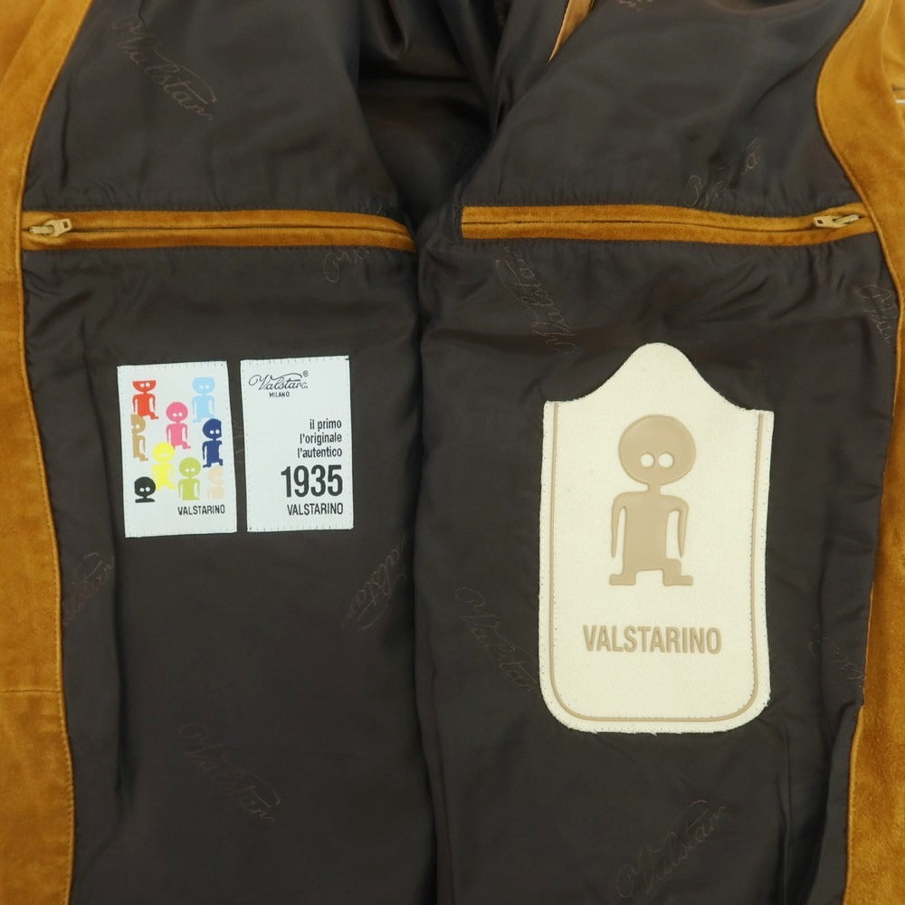 【中古】ヴァルスター Valstar ゴートスエード バルスタリーノブルゾン ブラウンオレンジ【 48 】【 状態ランクD 】【 メンズ 】