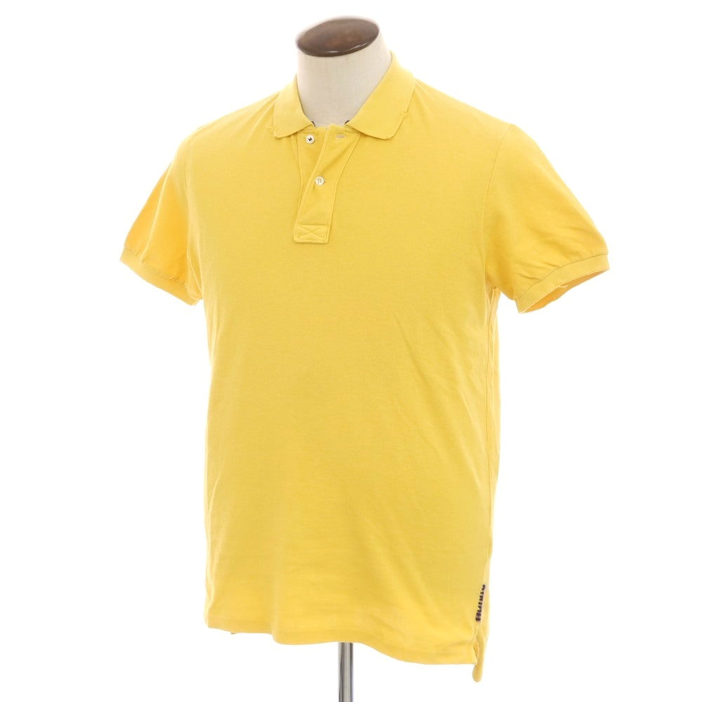 [Used] eleventy cotton pique short sleeve polo shirt yellow [L] [Condition rank C] [Men&