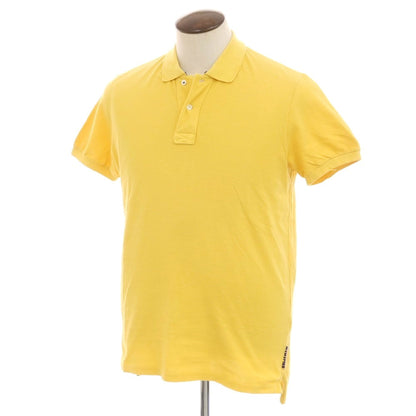 [Used] eleventy cotton pique short sleeve polo shirt yellow [L] [Condition rank C] [Men&