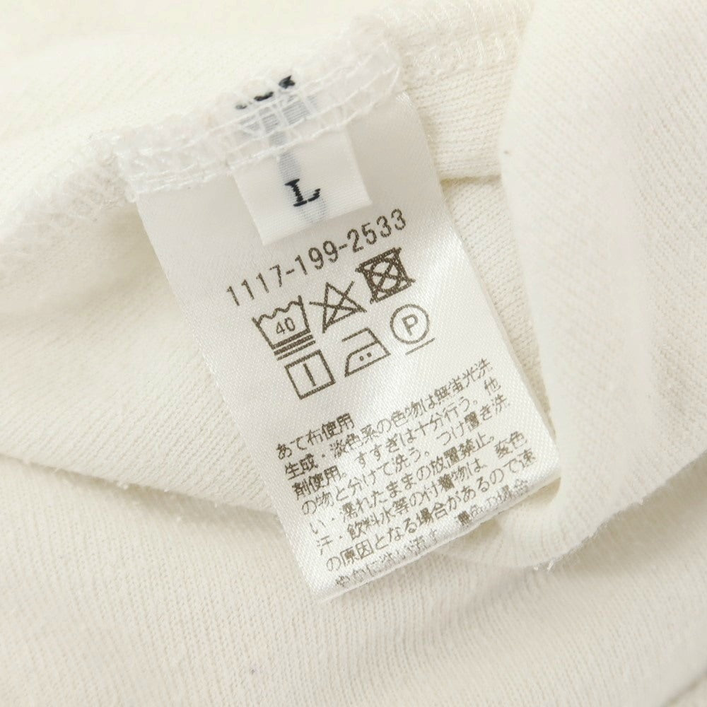 [Used] UNITED ARROWS Cotton Polyester Pile Skipper Short Sleeve Polo Shirt Off White [L] [Condition Rank C] [Men&