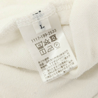 [Used] UNITED ARROWS Cotton Polyester Pile Skipper Short Sleeve Polo Shirt Off White [L] [Condition Rank C] [Men&
