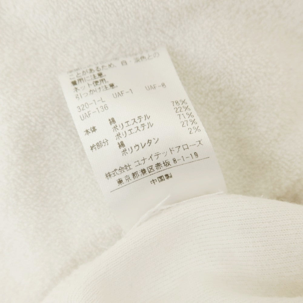[Used] UNITED ARROWS Cotton Polyester Pile Skipper Short Sleeve Polo Shirt Off White [L] [Condition Rank C] [Men&