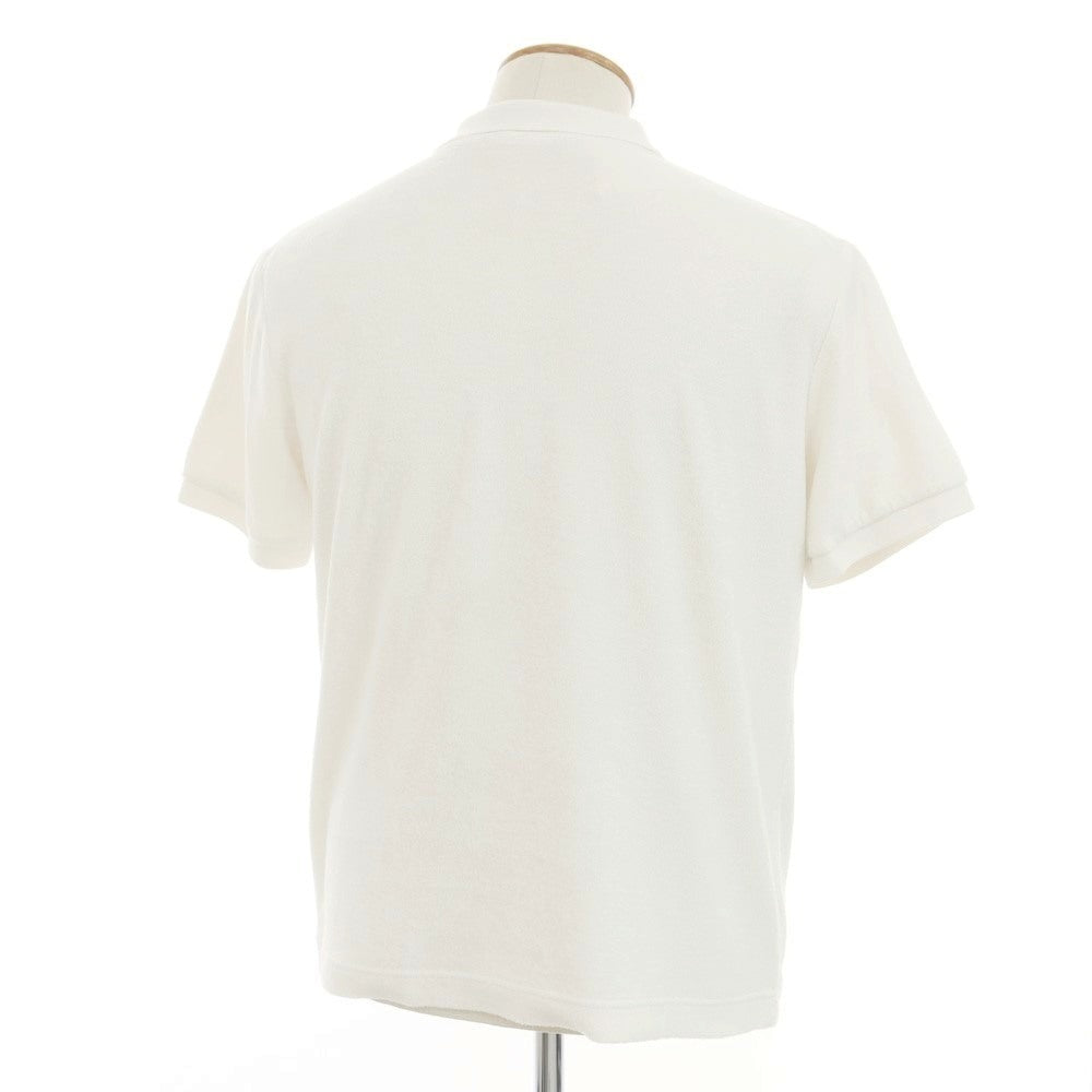 [Used] UNITED ARROWS Cotton Polyester Pile Skipper Short Sleeve Polo Shirt Off White [M] [Condition Rank C] [Men&