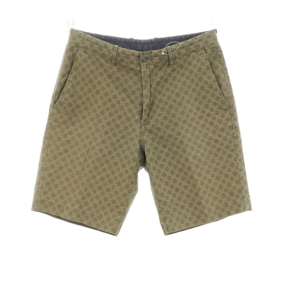 【中古】マニュファクチャーオープンヤード MANUFACTURE OPEN YARD コットンリネン ショートパンツ カーキ【 M 】【 状態ランクC 】【 メンズ 】