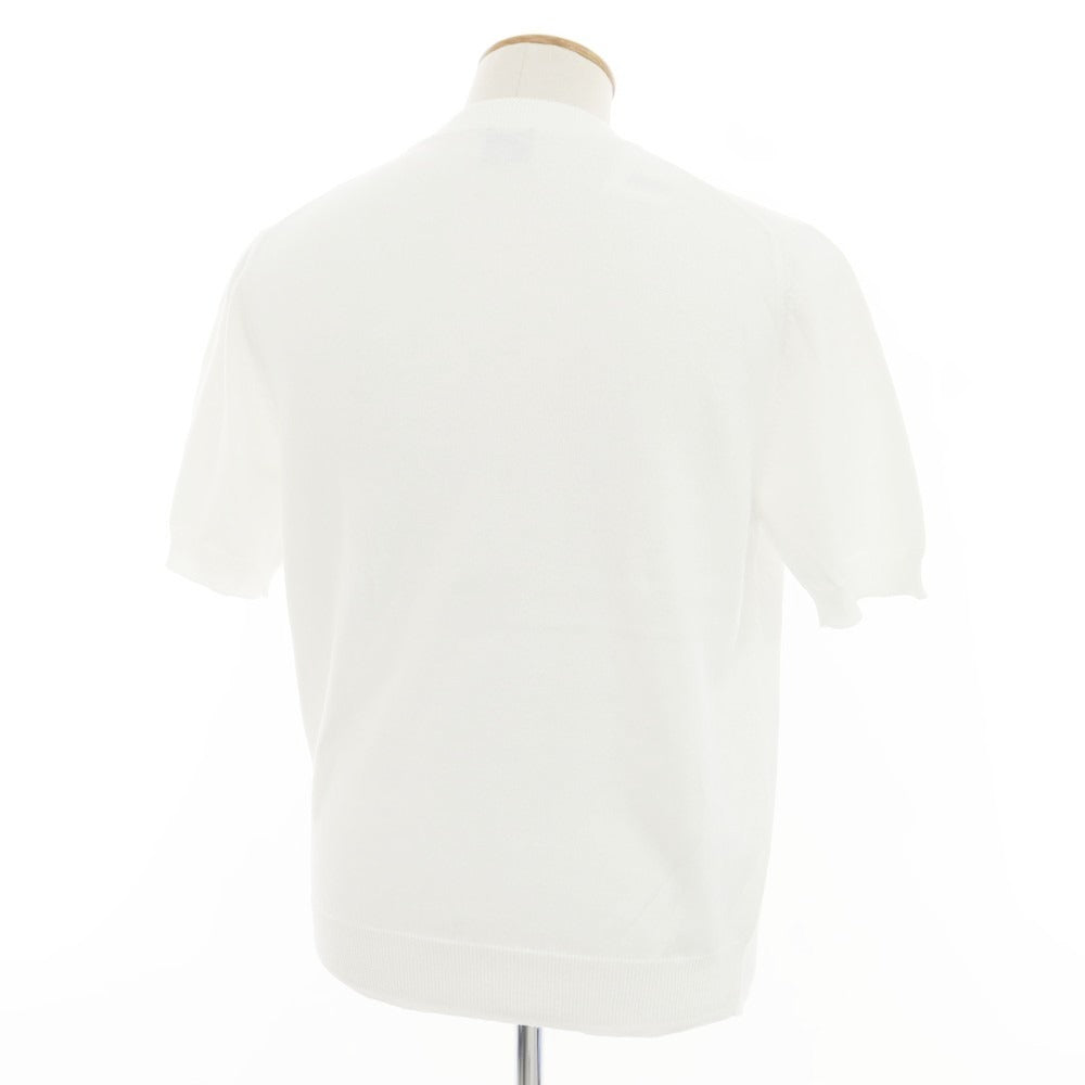 [Used] Buffy High Gauge Cotton Crew Neck Short Sleeve Pullover Knit White [48] [Condition Rank A] [Men&