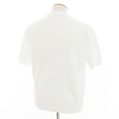 [Used] Buffy High Gauge Cotton Crew Neck Short Sleeve Pullover Knit White [48] [Condition Rank A] [Men&