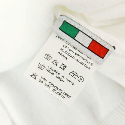 [Used] Buffy High Gauge Cotton Crew Neck Short Sleeve Pullover Knit White [48] [Condition Rank A] [Men&