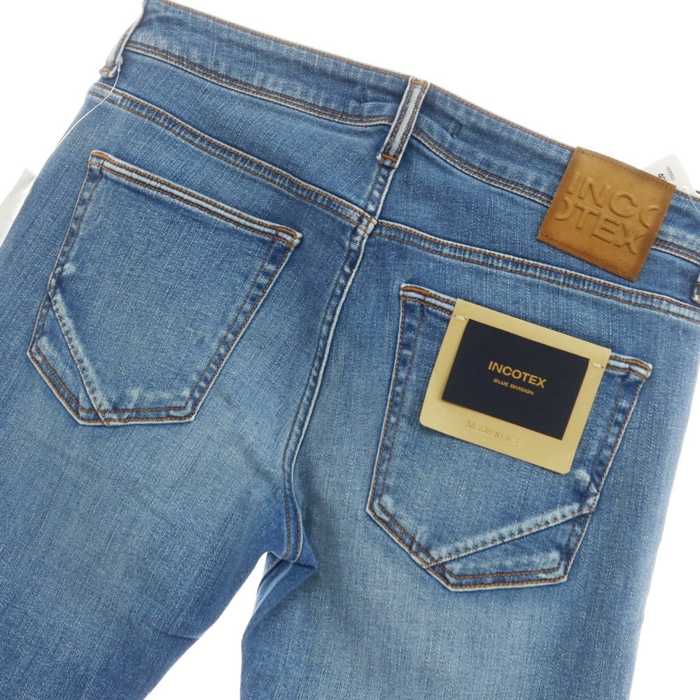 [New Outlet] INCOTEX BLUE DIVISION Slim Stretch Denim Pants Jeans Blue [31] [Condition Rank N-] [Men&