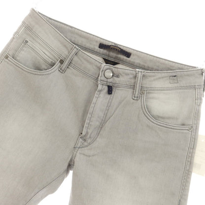 [New Outlet] INCOTEX BLUE DIVISION Slim Stretch Denim Pants Jeans Light Gray [32] [Condition Rank N-] [Men&