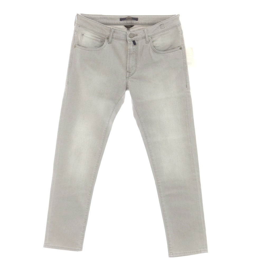 [New Outlet] INCOTEX BLUE DIVISION Slim Stretch Denim Pants Jeans Light Gray [33] [Condition Rank N-] [Men&