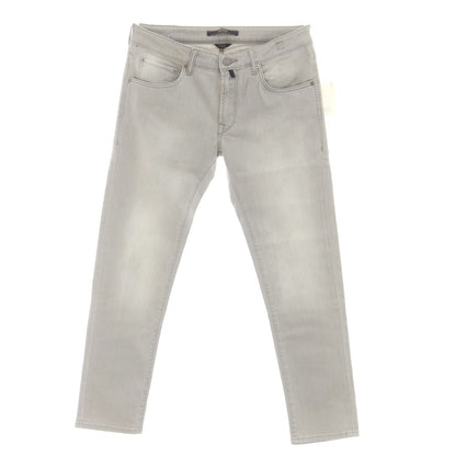 [New Outlet] INCOTEX BLUE DIVISION Slim Stretch Denim Pants Jeans Light Gray [33] [Condition Rank N-] [Men&
