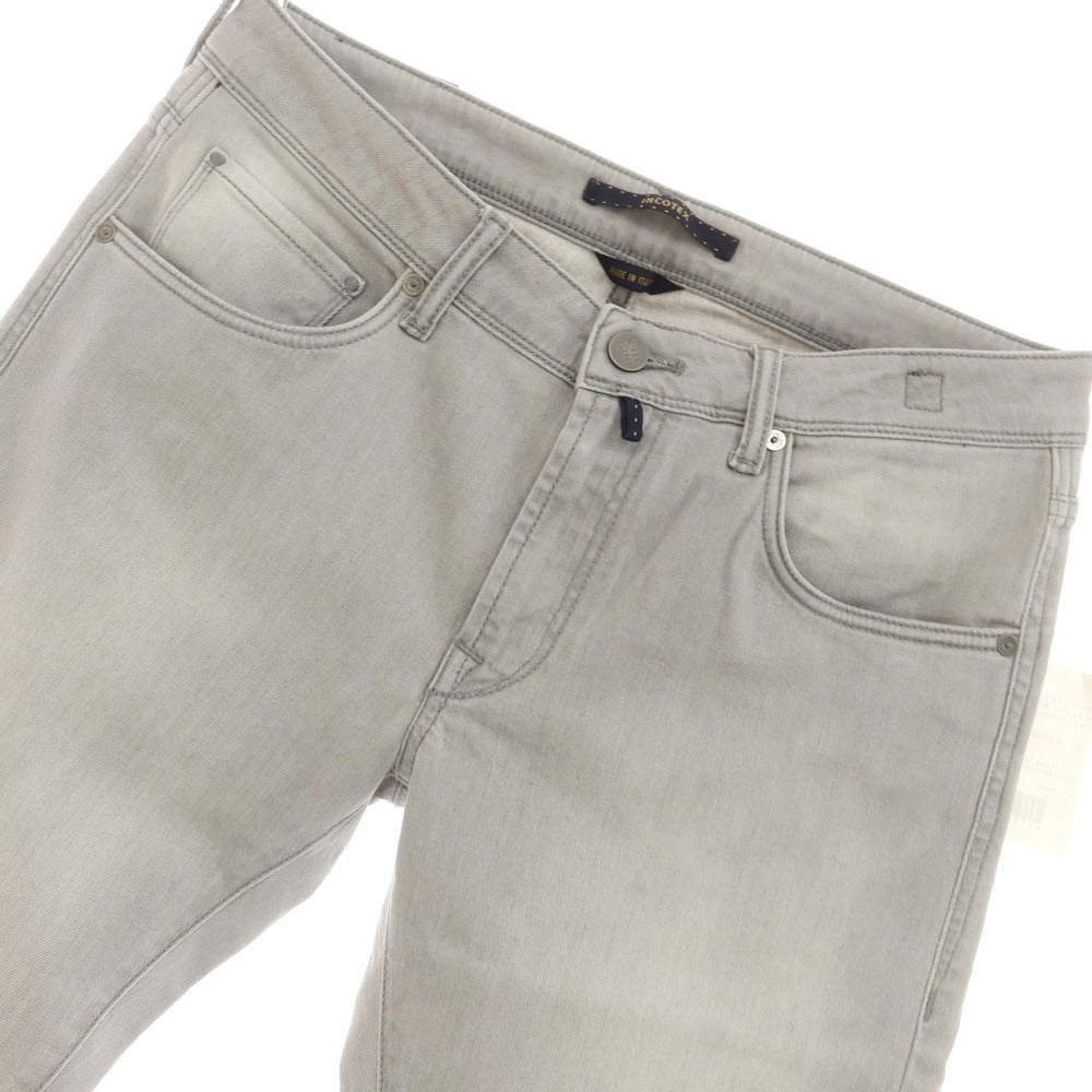 [New Outlet] INCOTEX BLUE DIVISION Slim Stretch Denim Pants Jeans Light Gray [33] [Condition Rank N-] [Men&