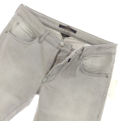 [New Outlet] INCOTEX BLUE DIVISION Slim Stretch Denim Pants Jeans Light Gray [33] [Condition Rank N-] [Men&