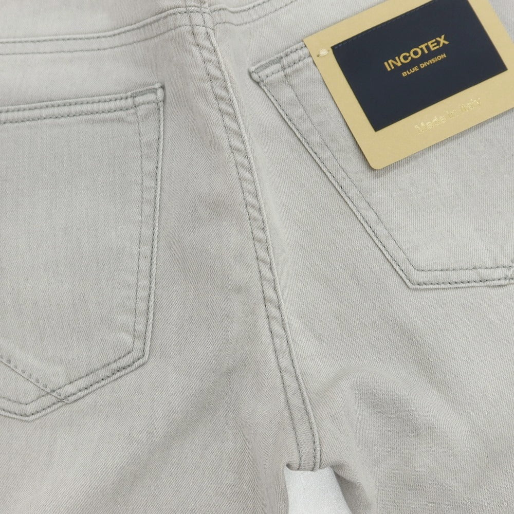 [New Outlet] INCOTEX BLUE DIVISION Slim Stretch Denim Pants Jeans Light Gray [33] [Condition Rank N-] [Men&