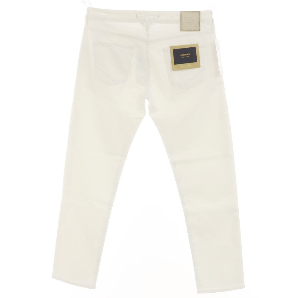 [New Outlet] INCOTEX BLUE DIVISION Slim Stretch Denim Pants Jeans White [33] [Condition Rank N-] [Men&