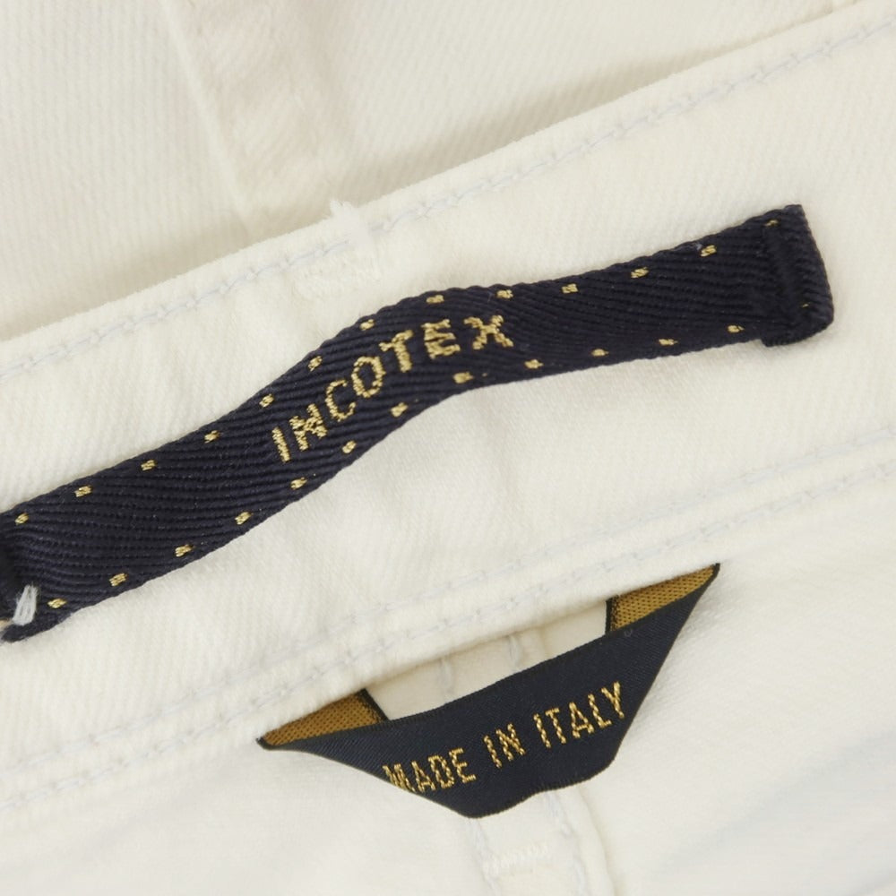 [New Outlet] INCOTEX BLUE DIVISION Slim Stretch Denim Pants Jeans White [33] [Condition Rank N-] [Men&