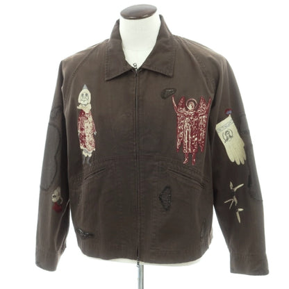 【中古】サミュエル ゼリグ SAMUEL ZELIG 2025年春夏 ANTIQUE ZIP JACKET コットン ワークジャケット ダークブラウンオリーブ【 XL 】【 状態ランクB 】【 メンズ 】