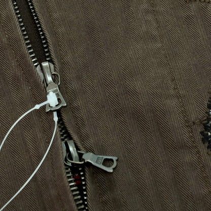 【中古】サミュエル ゼリグ SAMUEL ZELIG 2025年春夏 ANTIQUE ZIP JACKET コットン ワークジャケット ダークブラウンオリーブ【 XL 】【 状態ランクB 】【 メンズ 】