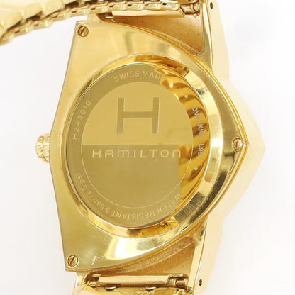 【中古】ハミルトン HAMILTON ベンチュラ 60周年記念モデル Ｈ243010 腕時計 ゴールド【 状態ランクB 】【 メンズ 】