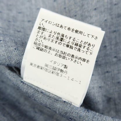 [Used] GMF965 MGF965 Cotton Wide Collar Casual Shirt Navy [S] [Condition Rank B] [Men&