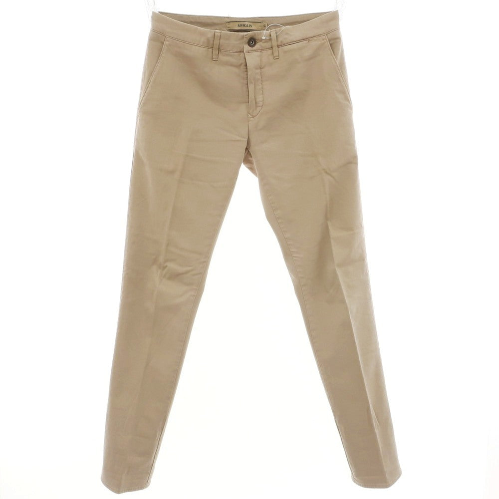 [Used] SIVIGLIA Stretch Cotton Casual Slacks Pants Beige [31] [Condition Rank C] [Men&