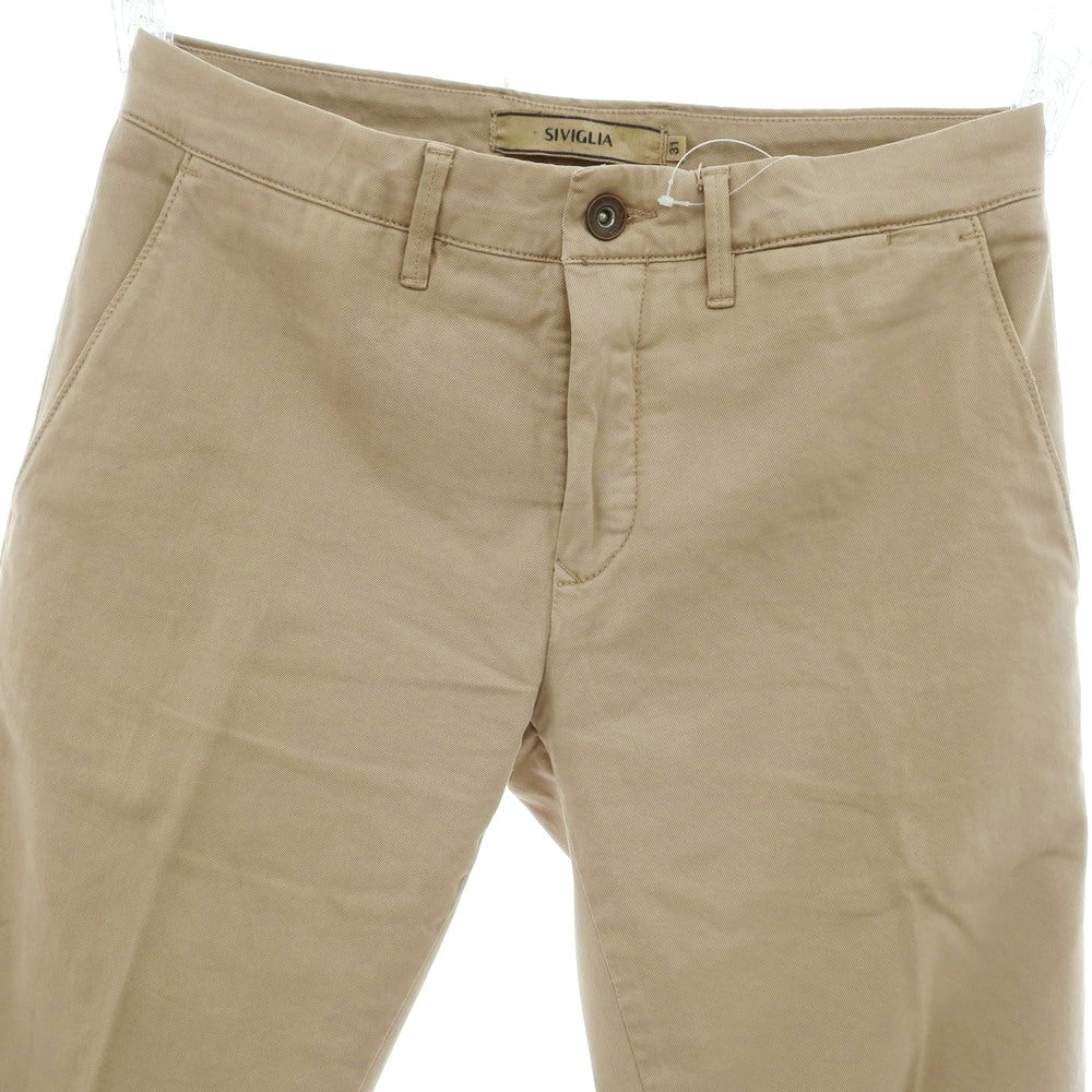 [Used] SIVIGLIA Stretch Cotton Casual Slacks Pants Beige [31] [Condition Rank C] [Men&