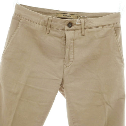 [Used] SIVIGLIA Stretch Cotton Casual Slacks Pants Beige [31] [Condition Rank C] [Men&