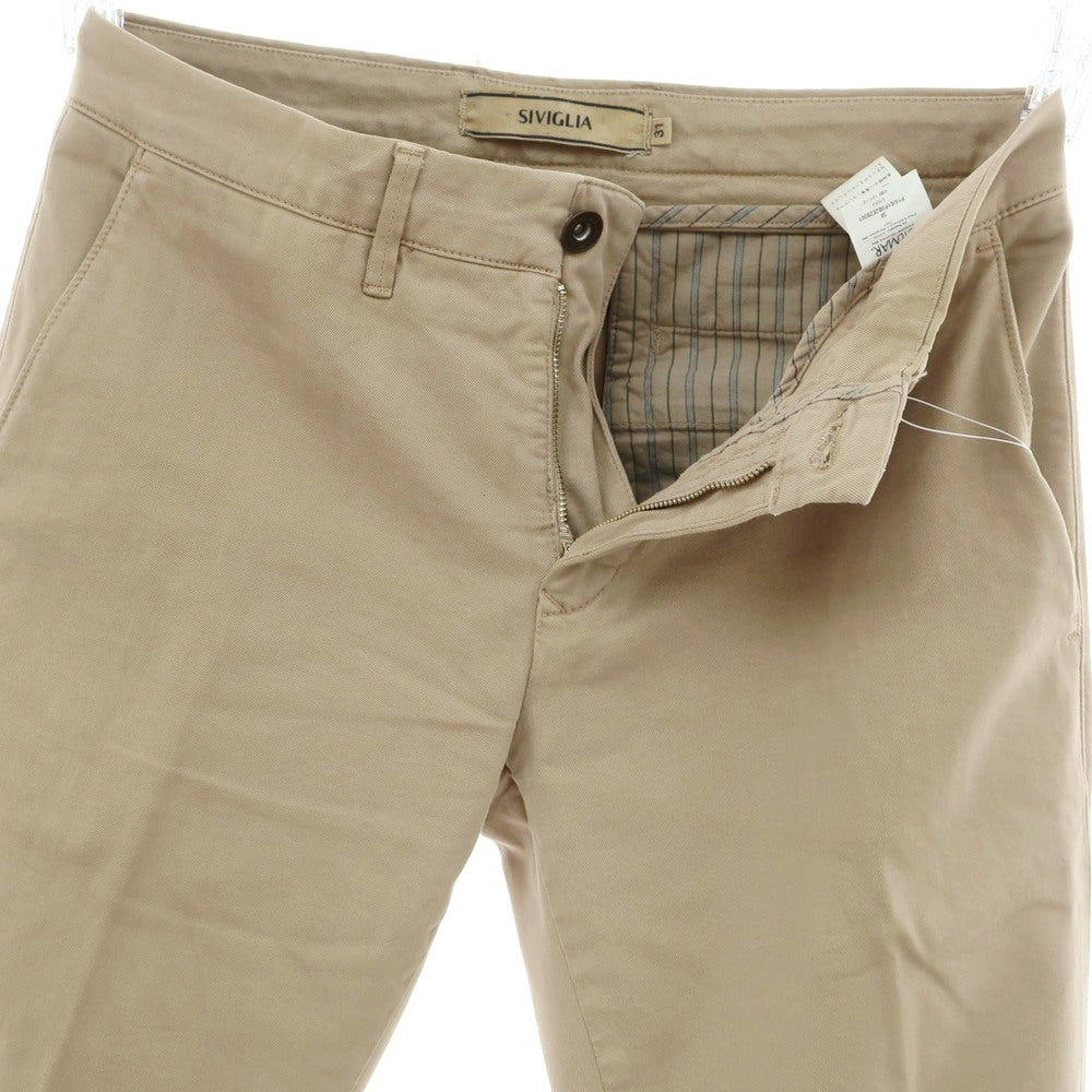 [Used] SIVIGLIA Stretch Cotton Casual Slacks Pants Beige [31] [Condition Rank C] [Men&