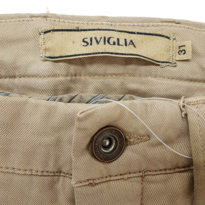 [Used] SIVIGLIA Stretch Cotton Casual Slacks Pants Beige [31] [Condition Rank C] [Men&