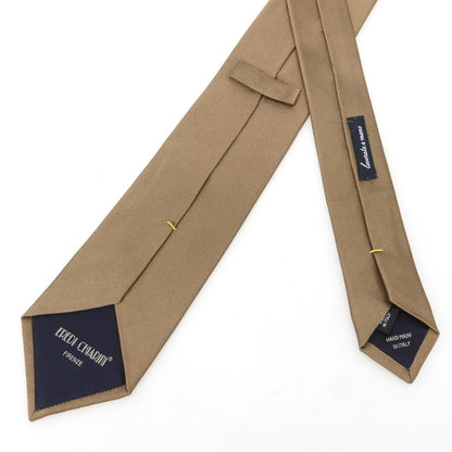 [Used] EREDI CHIARINI Silk Plain Tie Brown [Condition Rank B] [Men&