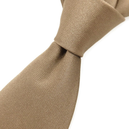[Used] EREDI CHIARINI Silk Plain Tie Brown [Condition Rank B] [Men&