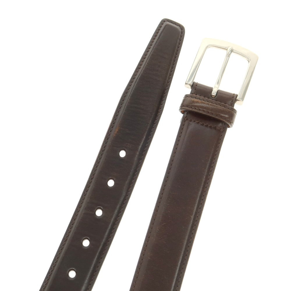[Used] KTLewiston Shell Court Van Belt, Dark Brown [30/75] [Condition Rank C] [Men&