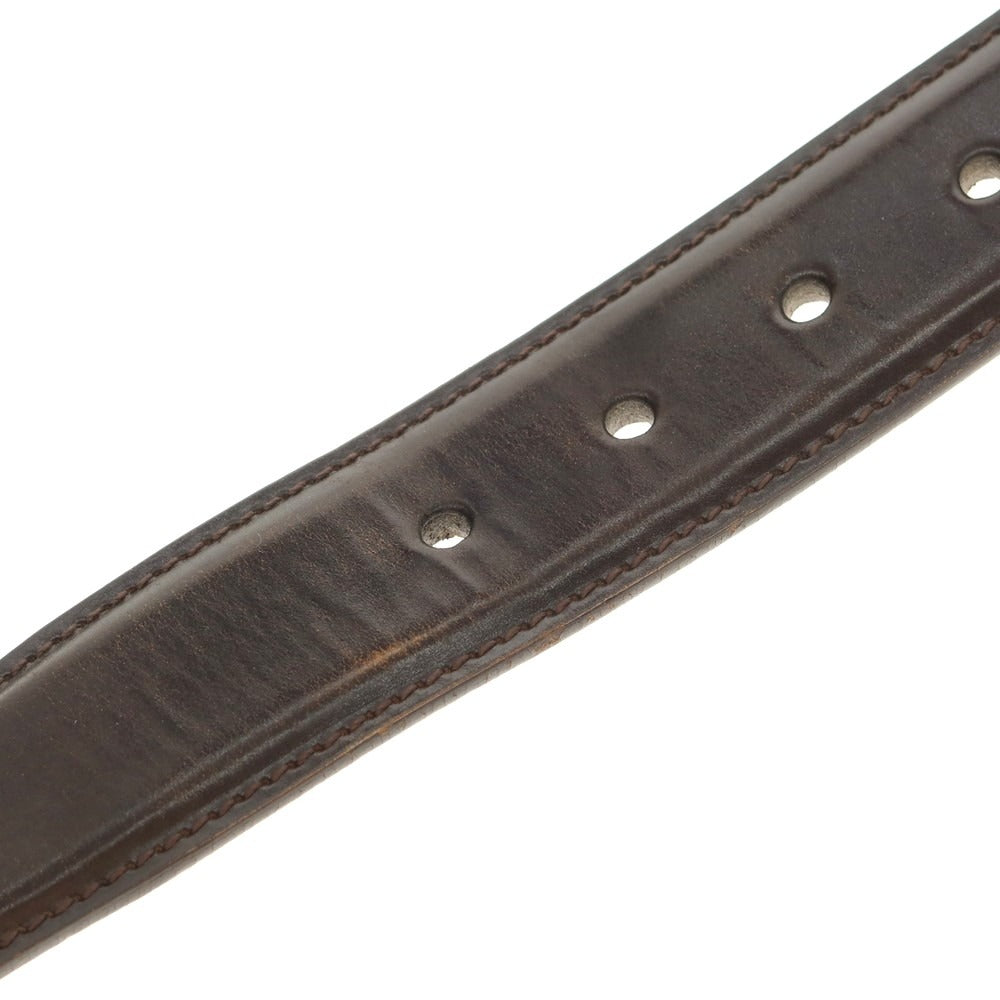 [Used] KTLewiston Shell Court Van Belt, Dark Brown [30/75] [Condition Rank C] [Men&