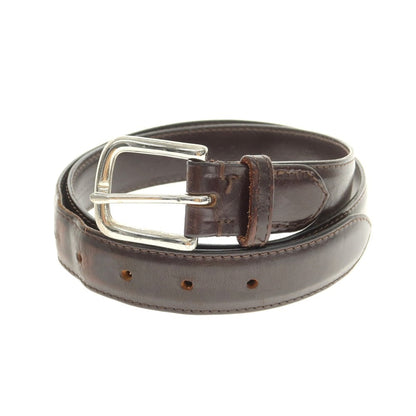 【中古】ホワイトハウスコックス Whitehouse Cox レザー ベルト ダークブラウン【 32/80 】【 状態ランクD 】【 メンズ 】