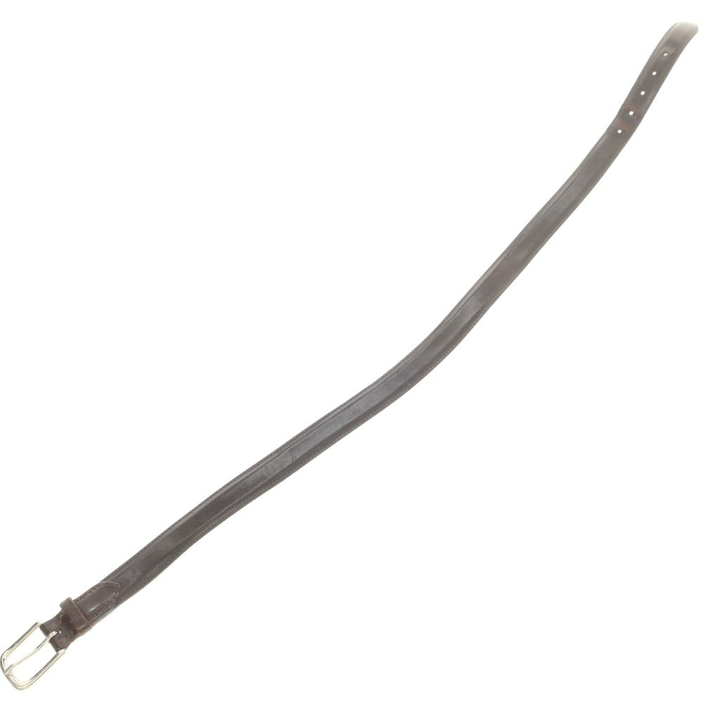 【中古】ホワイトハウスコックス Whitehouse Cox レザー ベルト ダークブラウン【 32/80 】【 状態ランクD 】【 メンズ 】