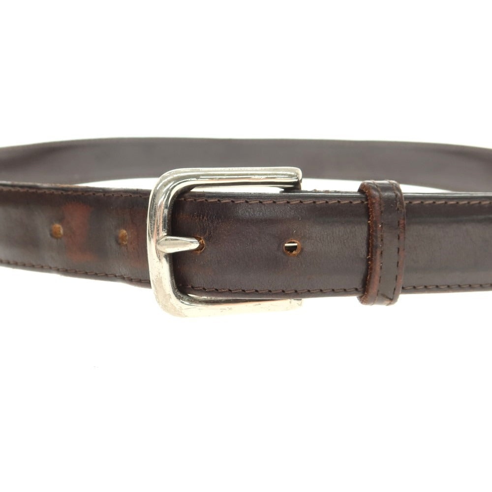 【中古】ホワイトハウスコックス Whitehouse Cox レザー ベルト ダークブラウン【 32/80 】【 状態ランクD 】【 メンズ 】