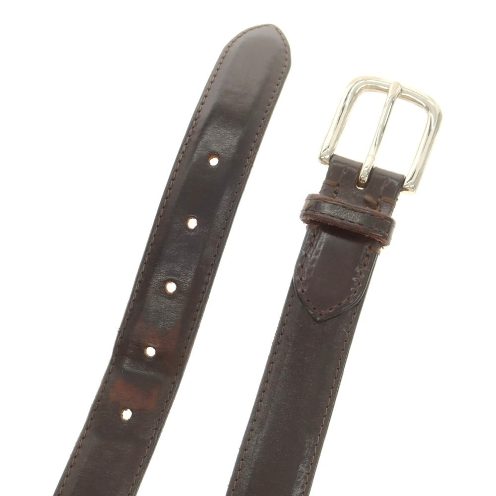 【中古】ホワイトハウスコックス Whitehouse Cox レザー ベルト ダークブラウン【 32/80 】【 状態ランクD 】【 メンズ 】