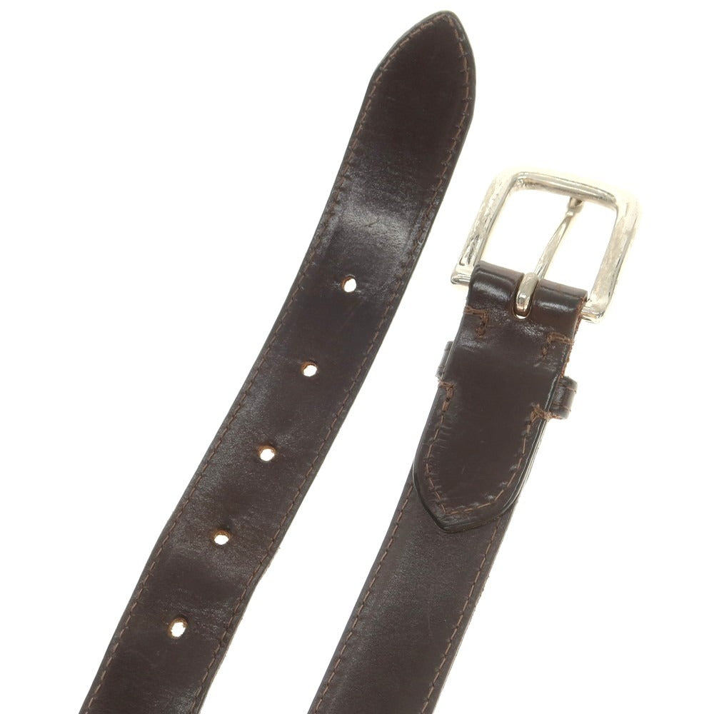 【中古】ホワイトハウスコックス Whitehouse Cox レザー ベルト ダークブラウン【 32/80 】【 状態ランクD 】【 メンズ 】