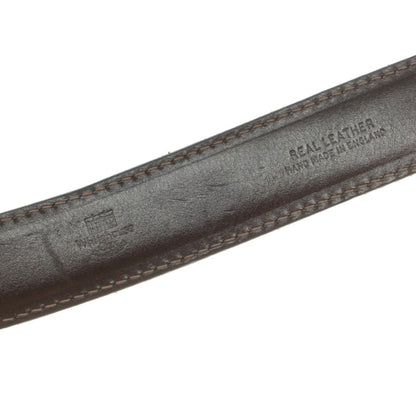 【中古】ホワイトハウスコックス Whitehouse Cox レザー ベルト ダークブラウン【 32/80 】【 状態ランクD 】【 メンズ 】
