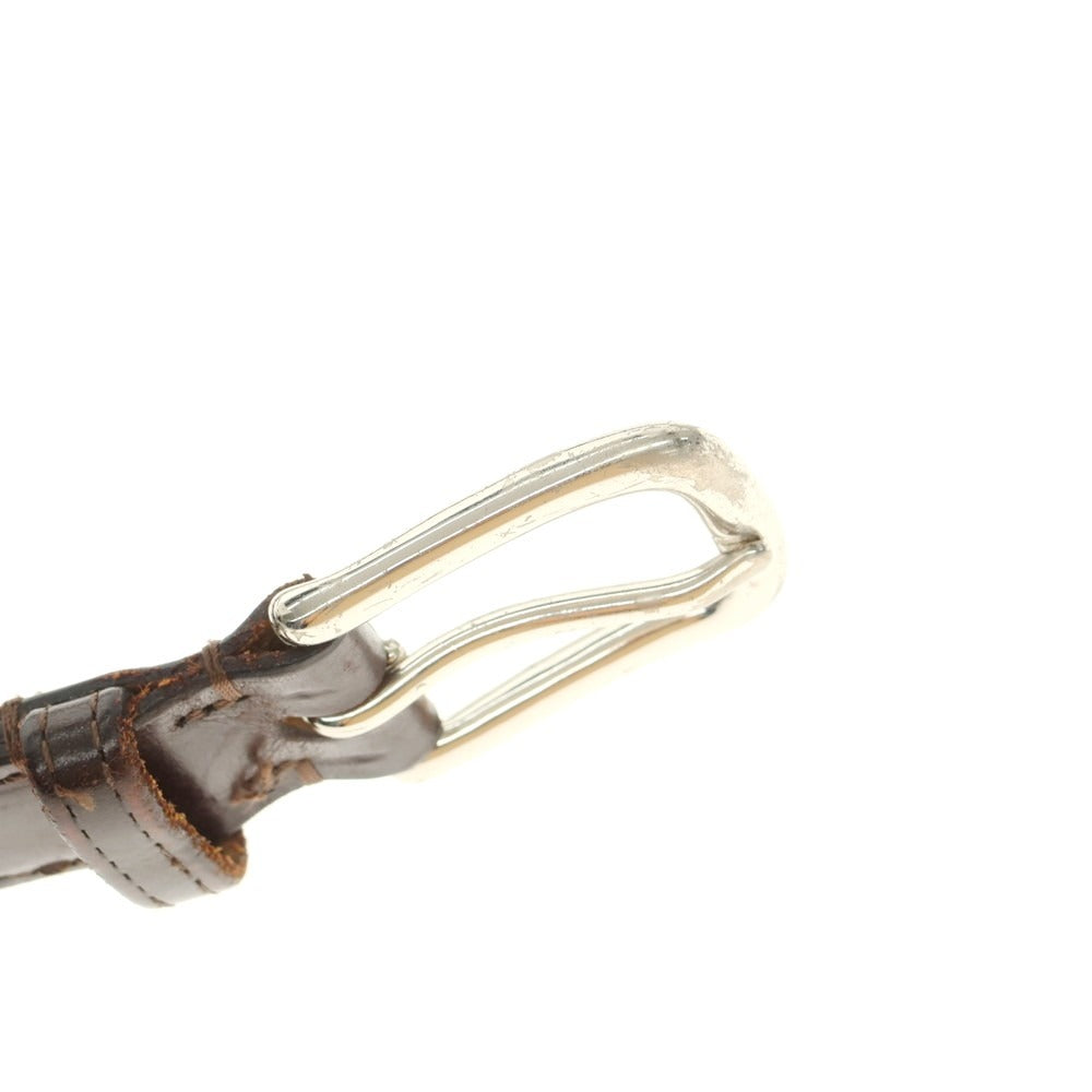 【中古】ホワイトハウスコックス Whitehouse Cox レザー ベルト ダークブラウン【 32/80 】【 状態ランクD 】【 メンズ 】