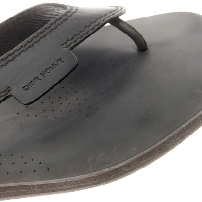 [Used] Dior Homme Leather Thong Sandals Black [40 1/2] [Condition Rank C] [Men&