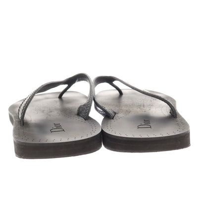 [Used] Dior Homme Leather Thong Sandals Black [40 1/2] [Condition Rank C] [Men&