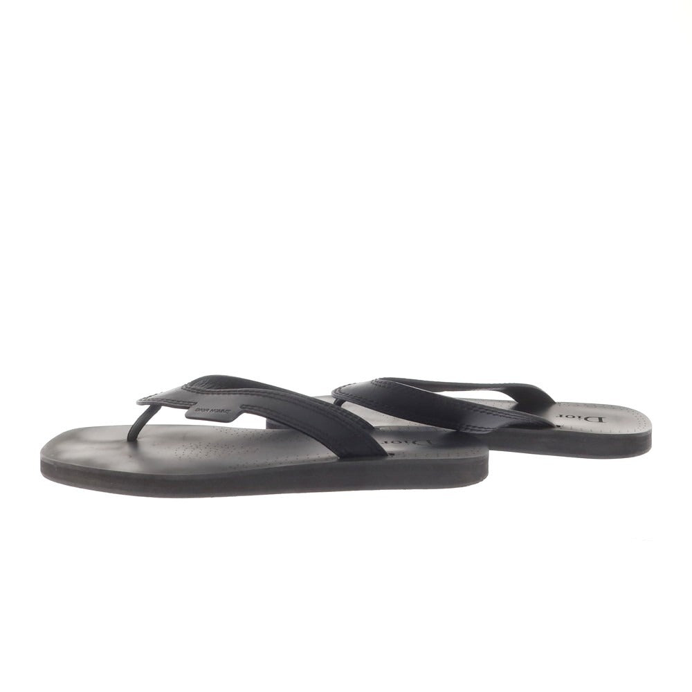 [Used] Dior Homme Leather Thong Sandals Black [40 1/2] [Condition Rank C] [Men&